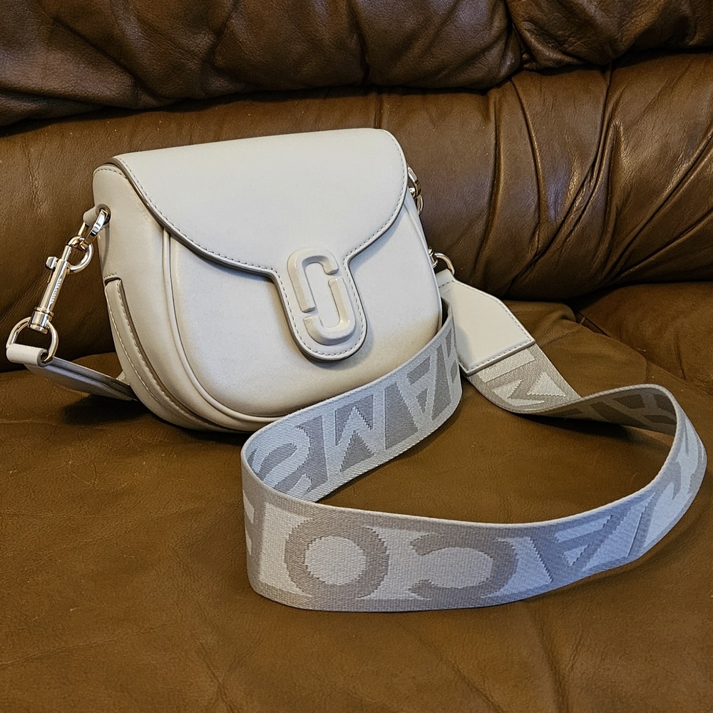 Women's Marc Jacobs Cream Leather Luxury Crossbody/Shoulder Bag (EXCELLENT) - Picture 2 of 16